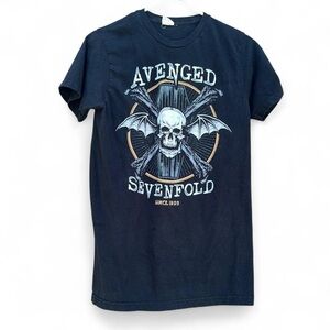 Bay Island Black Graphic Tee - Avenged Sevenfold